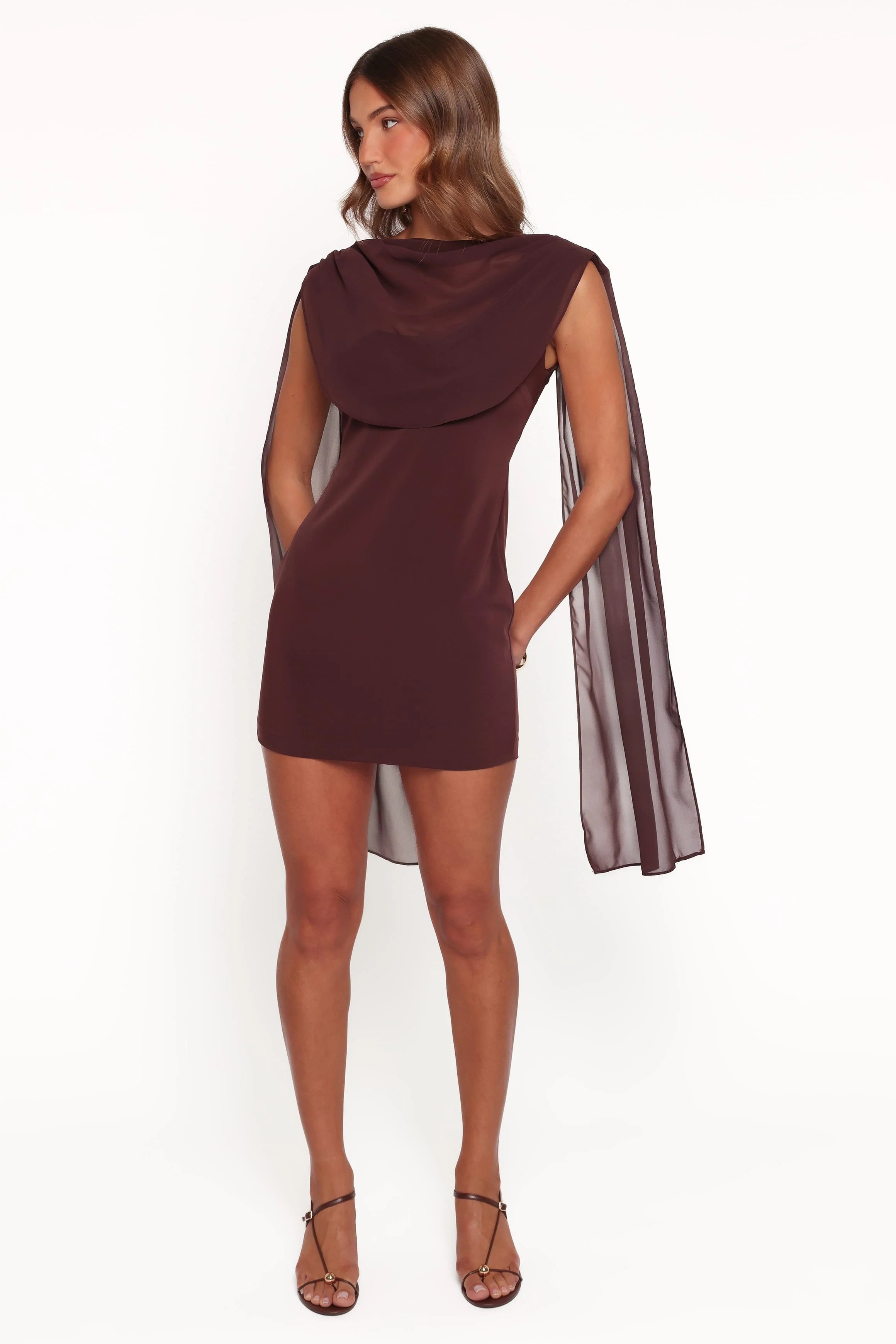 Klarissa Mini Dress - Brown
